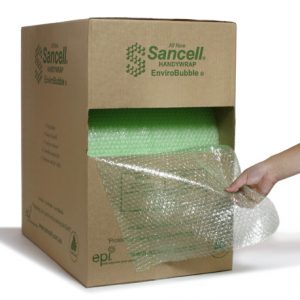 Sancell ENVIRO Bubble Handy Wrap 375mm x 75m Perf 400mm In a Handy Dispenser Box